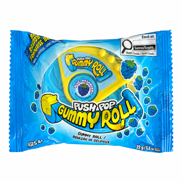 Push Pop rouleaux gommeux