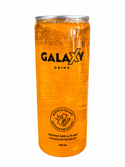 Galaxy Orange cannettes - Dragon sur la plage