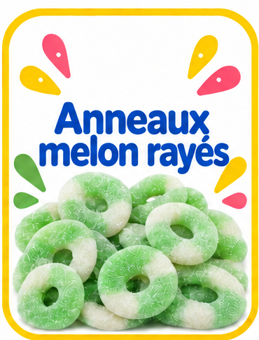Anneaux Melon Rayés