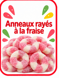Anneaux Rayés à la Fraise
