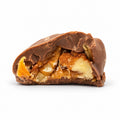 Rochers au chocolat au lait, caramel et pacanes 125 gr.