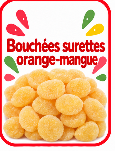 Bouchées Surettes Orange-Mangue
