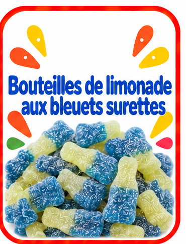 Bouteilles de Limonade au Bleuet Surette