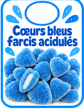 Cœurs Bleu Farcis Acidulés