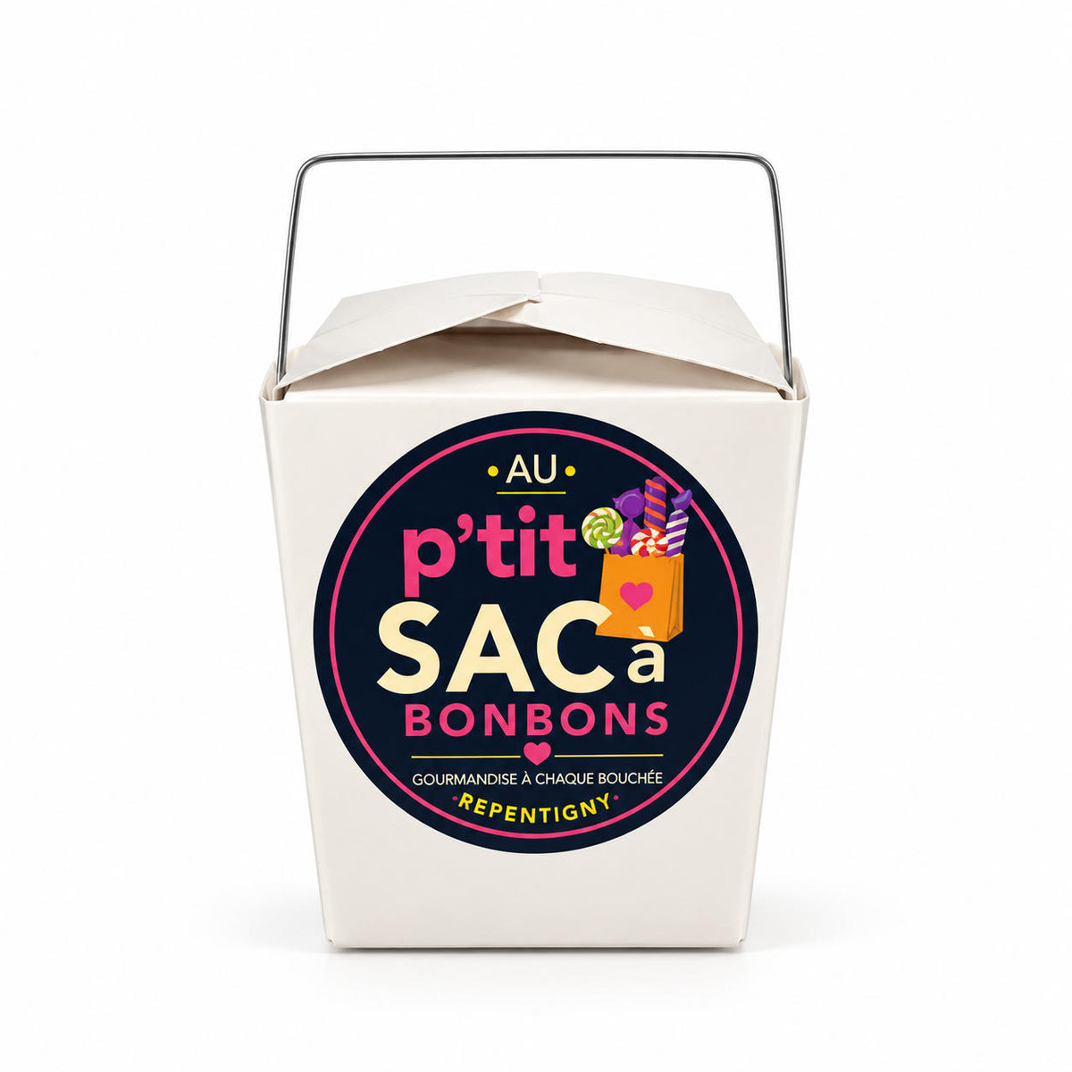 Grande boite de bonbons personnalisé de 650 g.